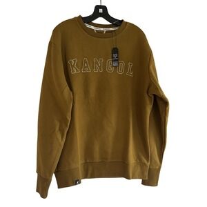 Brand New Kangol - Born British Men's L Tapenade Crewneck Fleece Pullover